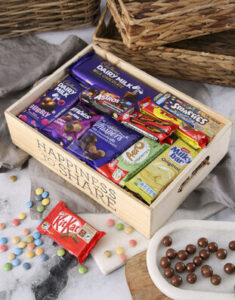 Assorted Chocolates In A Crate