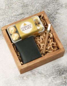 Personalised Wallet And Chocolates 