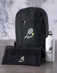 Tennis Themed Backpack Set