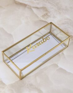 Gold Glass Jewellery Storage Idea 