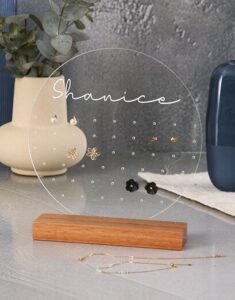 Acrylic Circle Jewellery stand 