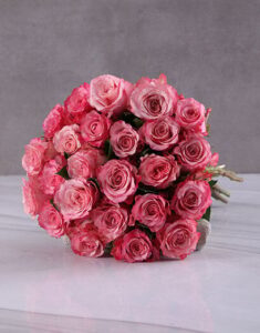 NETNV002-1~002 - Pink Roses in Craft Paper