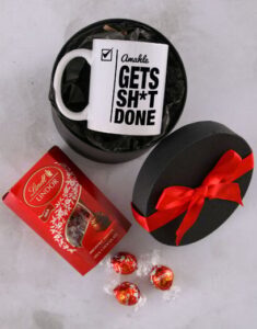 Personalised Done Mug And Hatbox