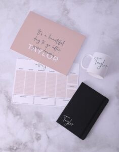 Personalised Dream Desk Pad Combo